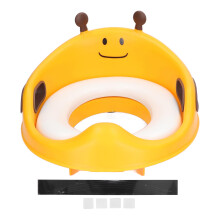 (Banana Yellow) Potty Training Seat PVC Cushion Bee Shape Toddler Toilet Banana Yellow