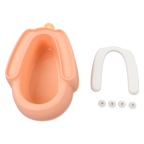 (Pink PVC Type) Borsa pannolini cotone orsello cerniera 1