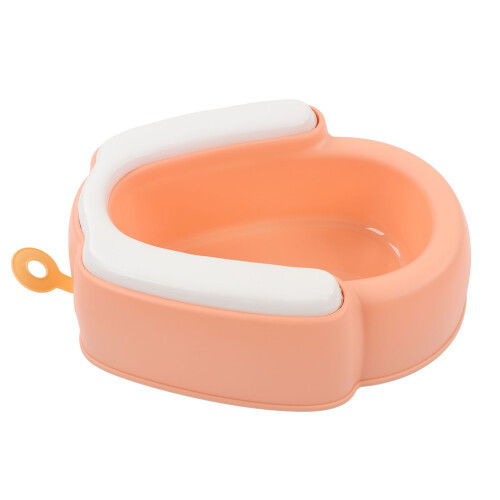(Pink PVC Type) Borsa pannolini cotone orsello cerniera 2