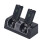 (Black) 4-in-1-Ladestation, tragbar, Dual-Dock, Schwarz 3
