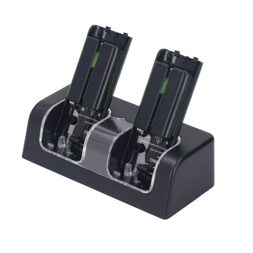 (Black) 4-in-1-Ladestation, tragbar, Dual-Dock, Schwarz 2