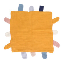 (Yellow) Baby-Sicherheitsdecke aus weicher Baumwolle, blau/schwarz