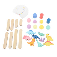 (Dinosaur) Holz-Dino-Stapelbaukasten - Pädagogisches Puzzle-Spielzeug