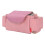 (Pink) Waterproof Nylon Stroller Bag Multi Pockets Diaper Caddy Black 4