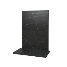 Acantha x2 Tile & Hearth Set in Black Marble Effect