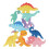 (Dinosaur) Wooden Dinosaur Stacking Blocks Educational Puzzle Toy 4