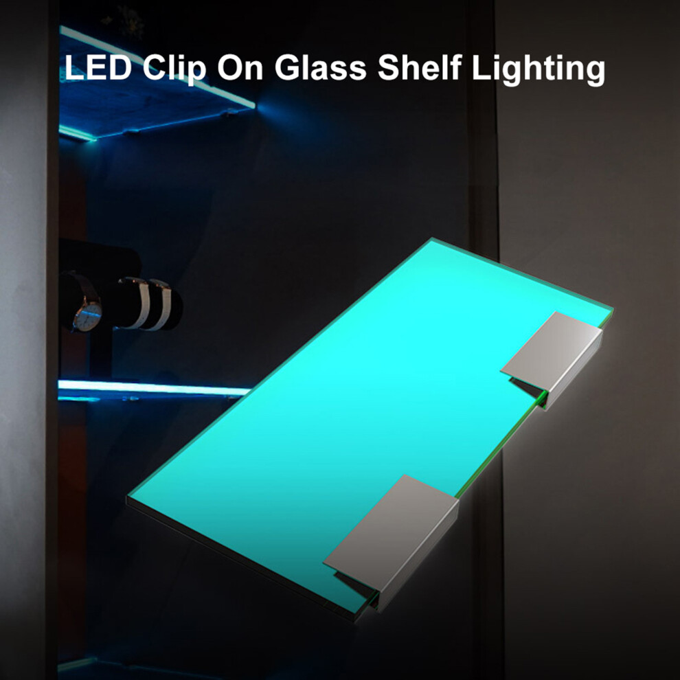 LED Clip On Glass Shelf Night Light Kit (8 RGB)-image-OPC-PMMMPH6-NEW