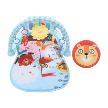 (Boat Pattern Blue) Baby Kick Piano Play Mat Soft Breathable Blue Boat Pattern Music Gym