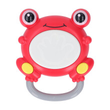 (Red) Baby-Leuchttrommel elektronisches Musikspielzeug für Kleinkinder, rot