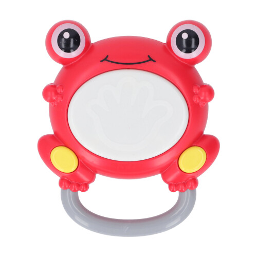 (Red) Tamburo Elettronico Bambino con Luci Rosso