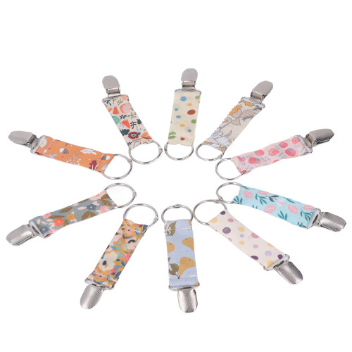 10x Hutclip bunt multifunktionaler Taschenhalter 1