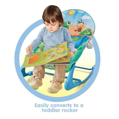 18kg Portable Vibrating Baby Bouncer with Bed Net 2