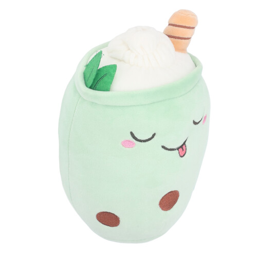 (Green 24cm) Eisbär-Plüschkissen, 24cm, grün 2