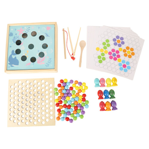 2-in-1 Houten Visspeel & Magnetisch