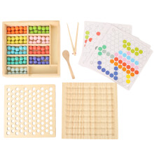 Holz-Spielzeug - Farberkennung & Lern-Pegboard