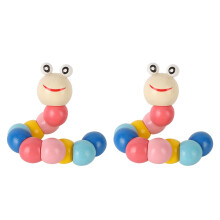 2x Houten Draaitoys Kleurrijk voor Kids