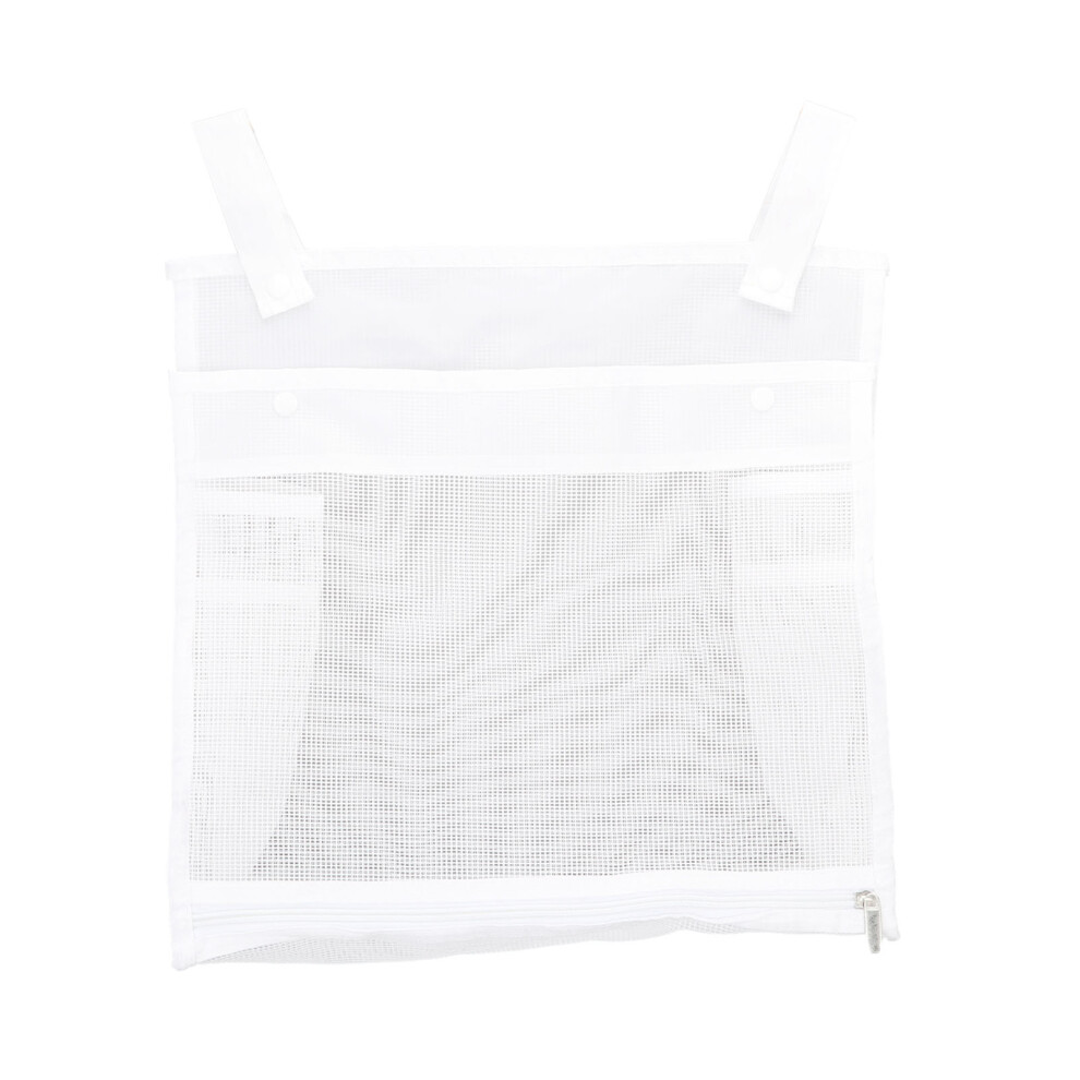 (White) Baby Mesh Bath Toy Organizer Large Capacity Blue