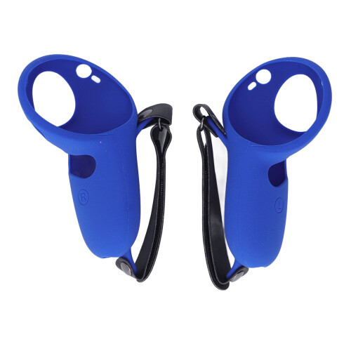 (Blue) 2x Touch-Controller-Grip-Cover Silikon-Schutz Knuckle-Straps