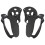 (Black) 2x Silicone Grip Cover Meta Quest Pro 1