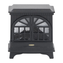 (Black) 1:12 Miniatur-Kamin Dollhouse Möbel Schwarz Dekoration