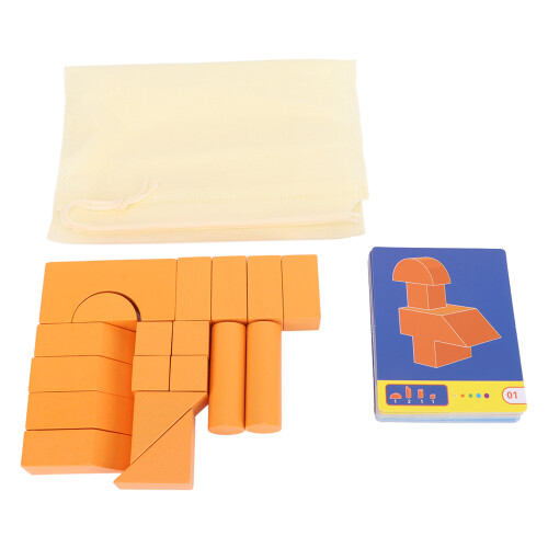 (Stacking Blocks) Wooden Stacking Blocks Children Safe Interactive Educational Toy