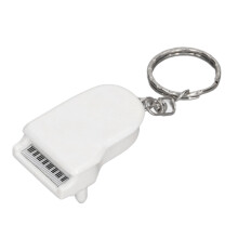 (White) Mini Piano Keychain Dollhouse Decor