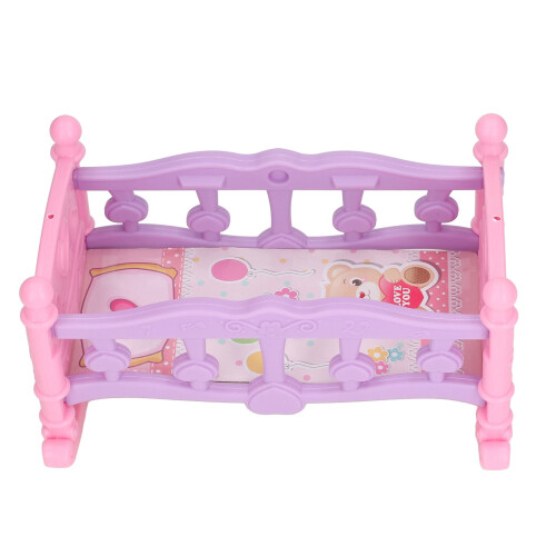 1:12 Scale Dollhouse Baby Bed Miniature Crib