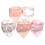 (Type 1) 5pcs Pure Cotton Triangle Baby Drool Bibs 1