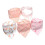 (Type 1) 5pcs Pure Cotton Triangle Baby Drool Bibs 2