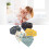 (Type 2) 5pcs Pure Cotton Triangle Baby Drool Bibs 5