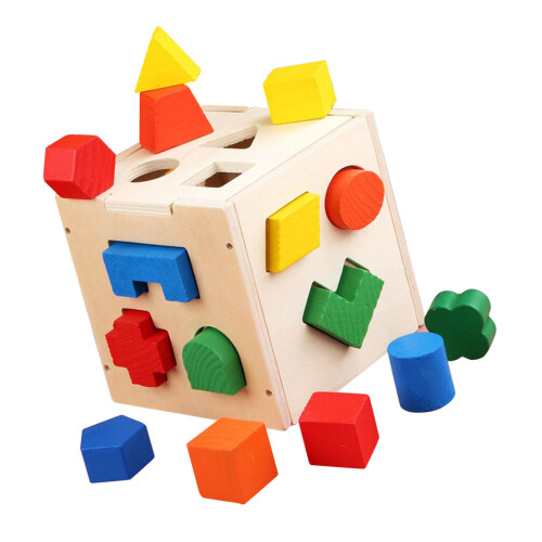 15-Hole 3D Geometric Shape Matching Building Blocks 1