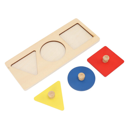3-kleur knoppuzzel houten educatief 2