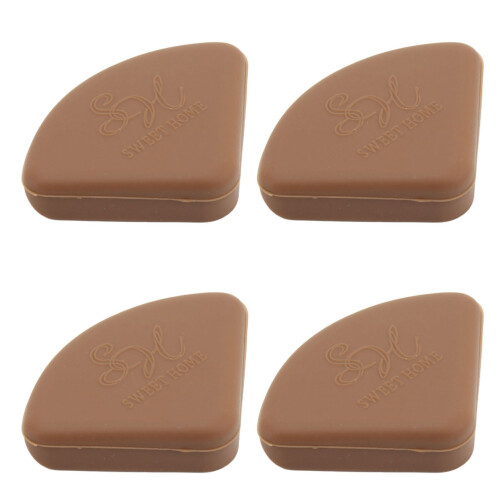 (Brown) 30x Silikon-Möbelschutzkappen für Kinder 2