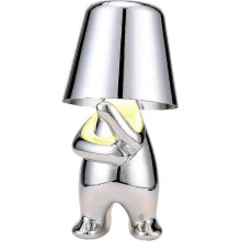 Thinker Lamp, Touch Control Table Lamp, Creative Little Gold Man Thinker Statue Led Desk Lamp, Decoration Gift
