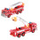 Fire Truck Pull Back Toy Rotary Ladder Red 360 1