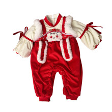 (Full Length 28.7in) Baby-Overall Chinesisch Stehkragen Baumwolle Warm 26 Zoll