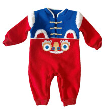 (Full Length 35.4in) Baby-Overall Chinesisch Knopfleiste Warm Lang 35,4 Zoll