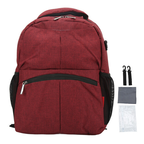 (Red) Wasserdichter Nylon-Rucksack Groß Rot