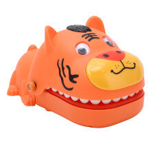 (Orange) Tiger-Fingerbeißspielzeug für Kinder, Orange