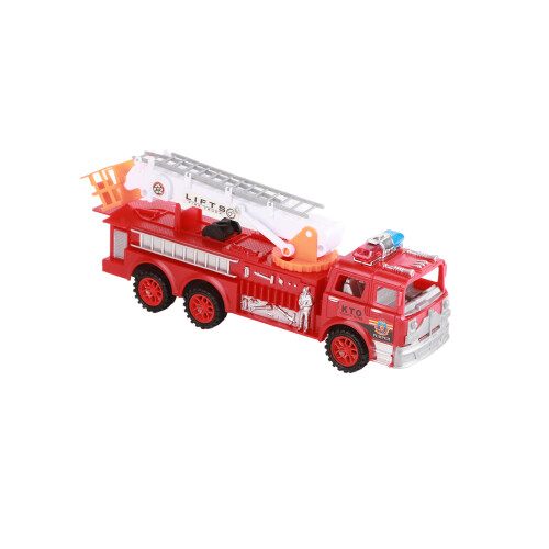 Fire Truck Pull Back Toy Rotary Ladder Red 360 1