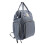 (Blue) Large Waterproof Blue Diaper Backpack Multi-Pocket 5