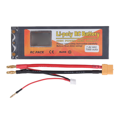 Li Poly RC Battery 2S 60C 7000mAh 7.4V XT60 Plug