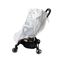 (Beige) Baby-Buggy Netz Atmungsaktiv Winddicht Vollabdeckung Schwarz
