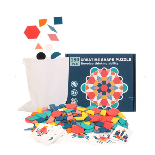 Holz-Puzzle Spielzeug Geometrisch 180 Teile 2