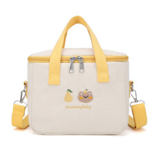 (Yellow) Wickeltasche mit Cartoon-Motiv, Oxford, groß, pink