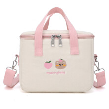 (Pink) Wickeltasche mit Cartoon-Motiv, Oxford, groß, pink