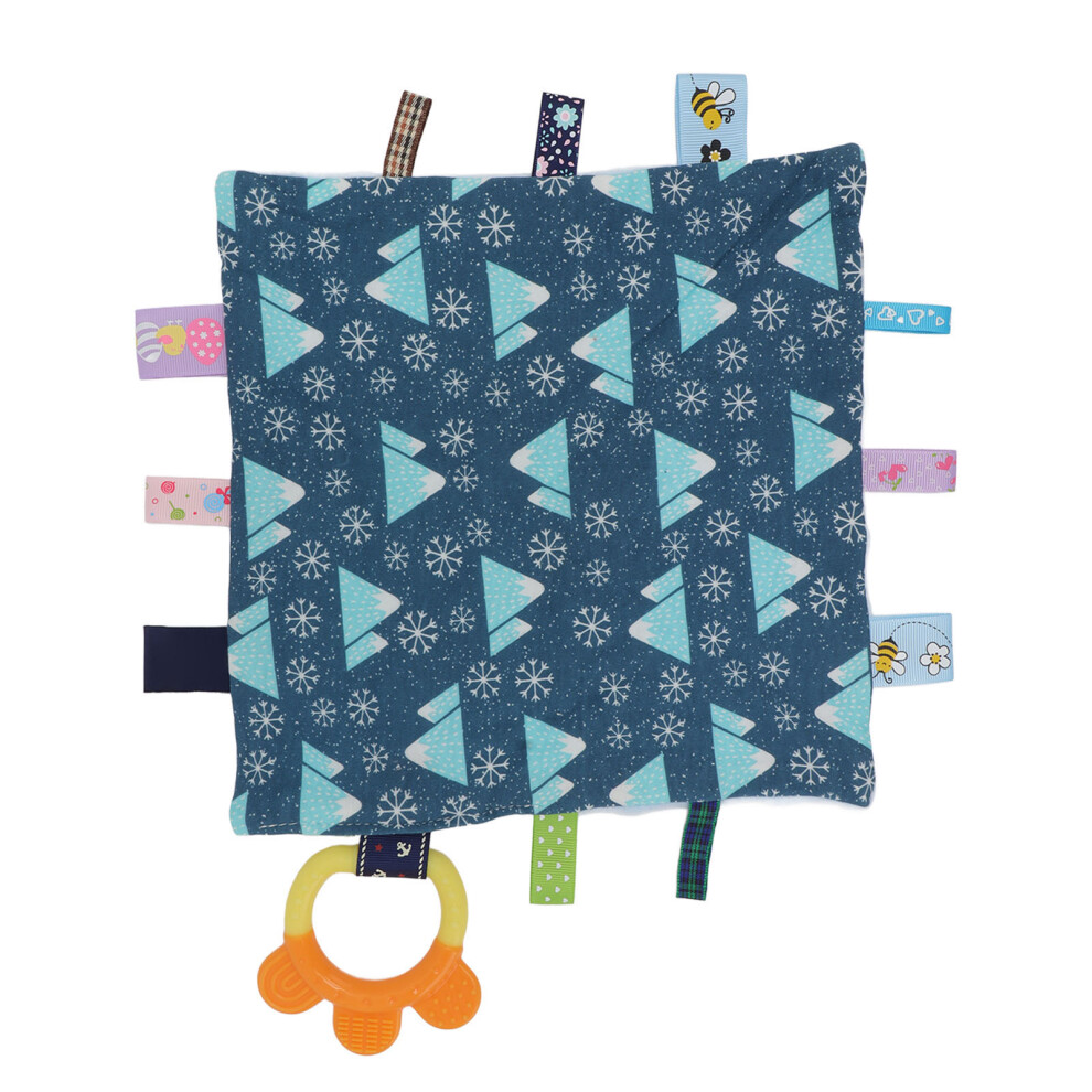 (Snowflake) Infant Comfort Towel Soft Velvet Teether Baby Saliva Sail Boat