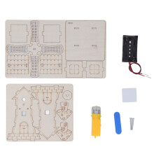 Windmill Wooden Battery Powered Educational DIY Science Model Kit
