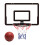 Mini-Basketballkorb Set Hänge Typ für Tür 3