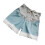 (Lace Light Blue M) Maternity Denim Shorts Pregnancy Support Light Blue M 2